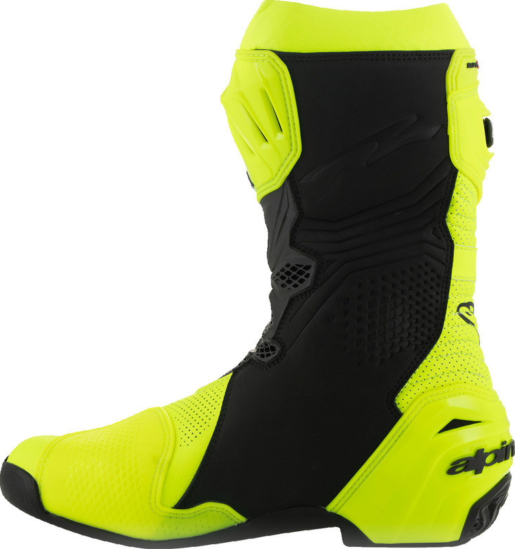 Alpinestars Supertech R Vented Fluorescent Yellow Black Boots