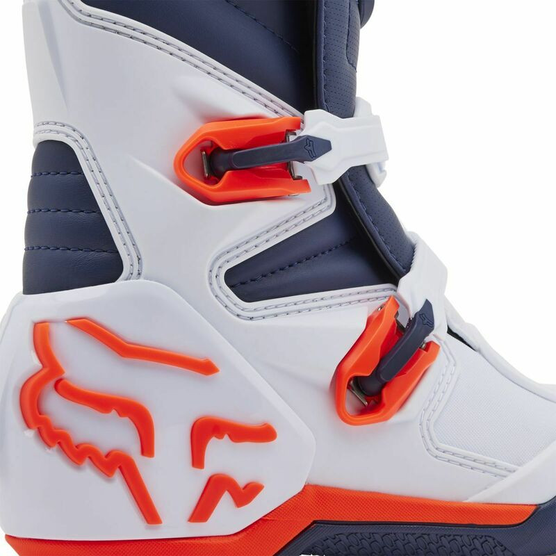 Fox Racing V25 Comp White Navy Boots