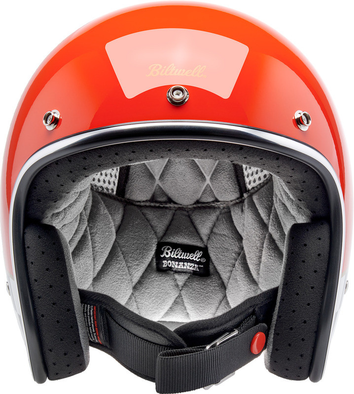 Biltwell Bonanza Competition Orange Helmet