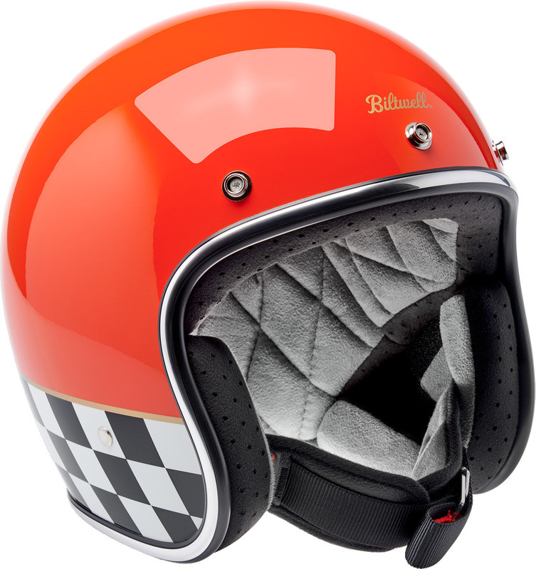 Biltwell Bonanza Competition Orange Helmet