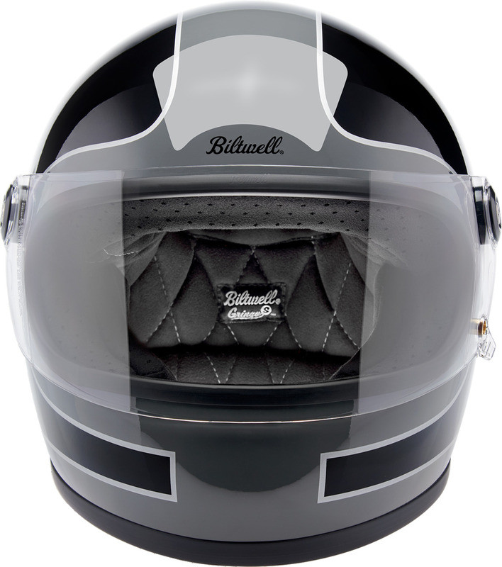Biltwell Gringo S Tracker Gloss Storm Gray Black Helmet