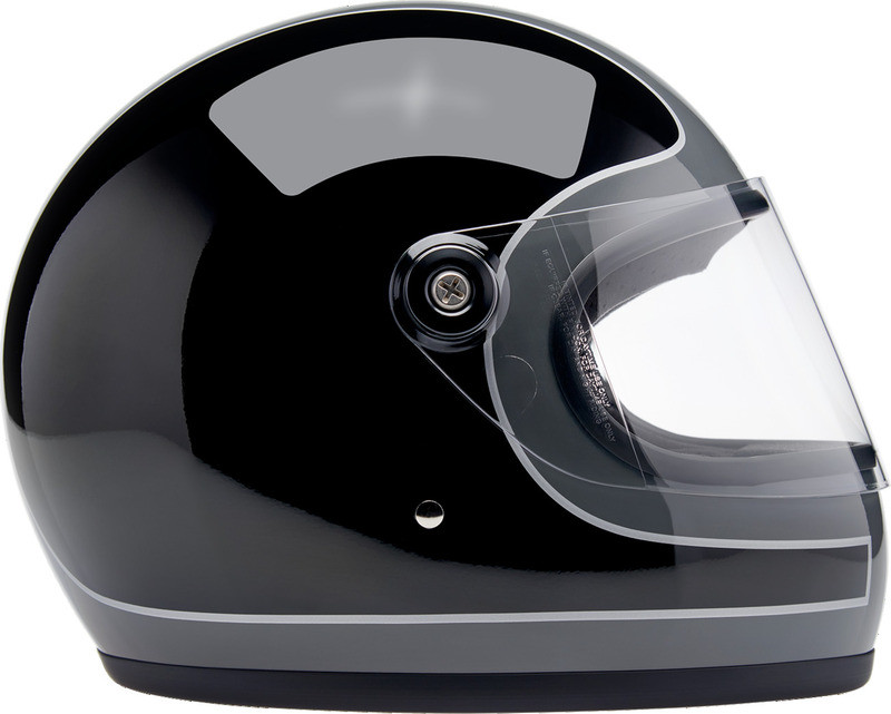 Biltwell Gringo S Tracker Gloss Storm Gray Black Helmet