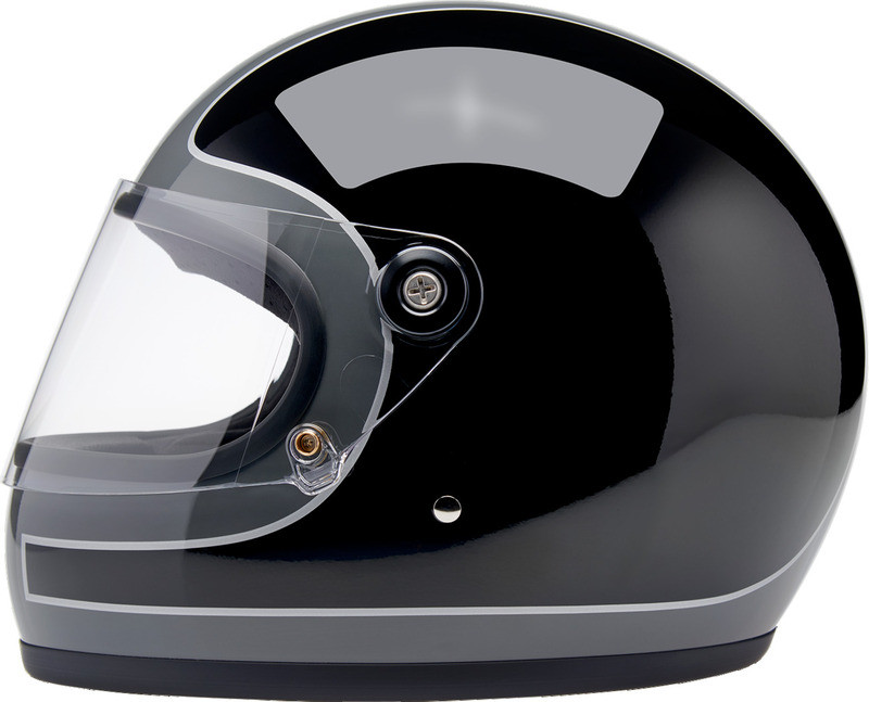 Biltwell Gringo S Tracker Gloss Storm Gray Black Helmet