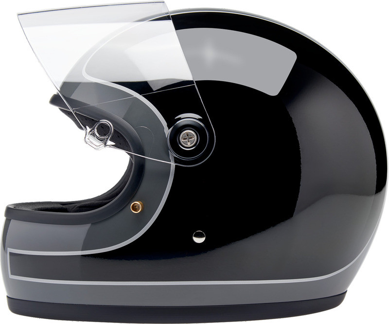 Biltwell Gringo S Tracker Gloss Storm Gray Black Helmet