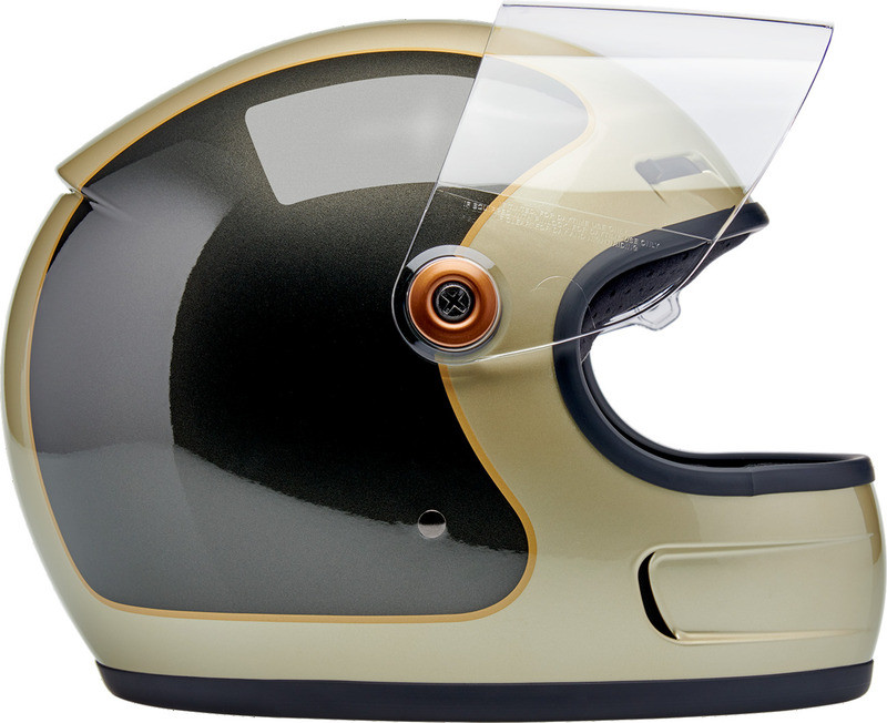 Biltwell Gringo SV Tracker Gloss Metallic Champagne Charcoal Helmet