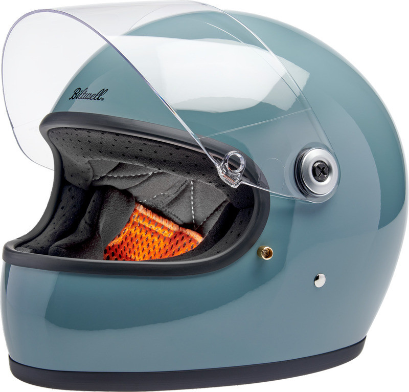 Biltwell Gringo S Gloss Agave Blue Helmet