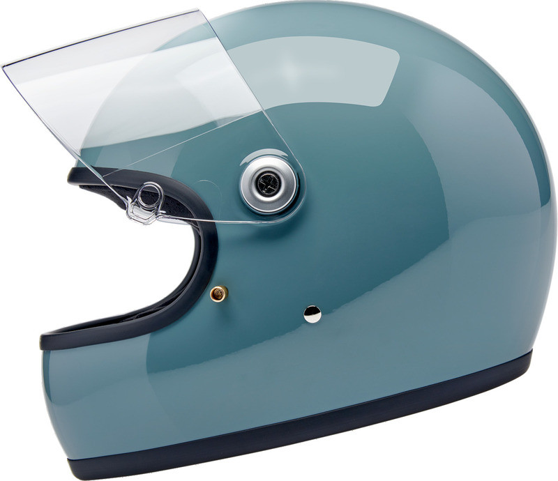 Biltwell Gringo S Gloss Agave Blue Helmet
