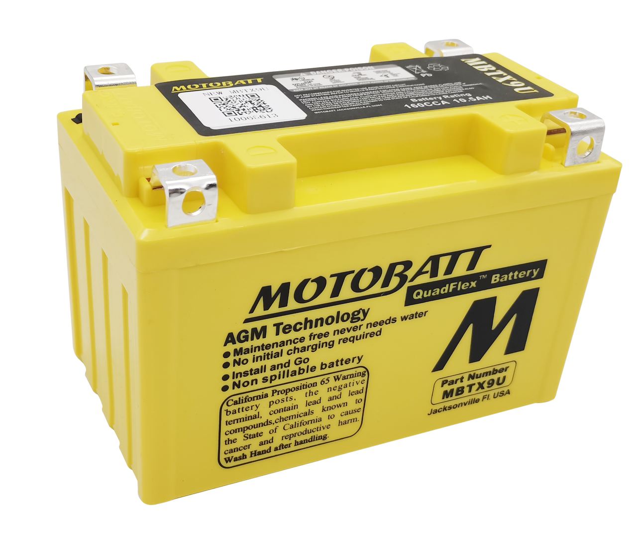 Motobatt Battery Mbtx9u Sealed Factory Activated - MBTX9U