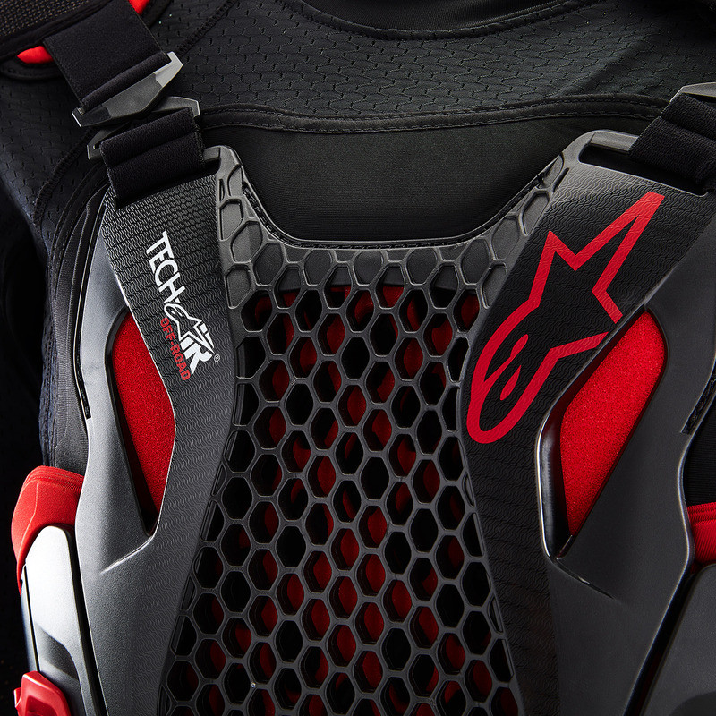 Alpinestars Tech-Air V2 Black Red Off-Road System