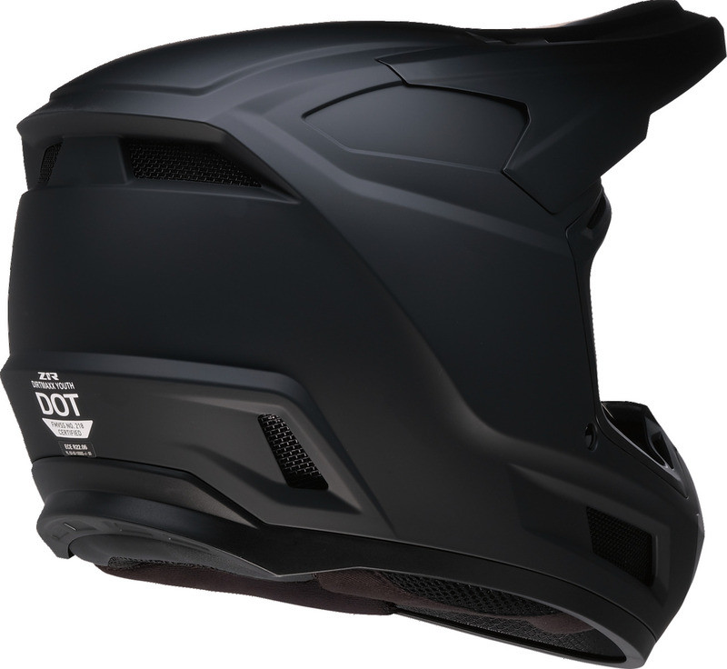 Z1R Youth Dirt Maxx Matte Black Helmet