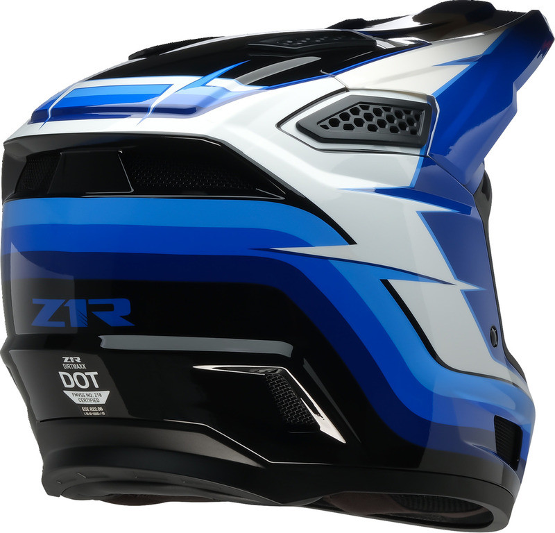 Z1R Dirt Maxx Vortex Blue White Helmet