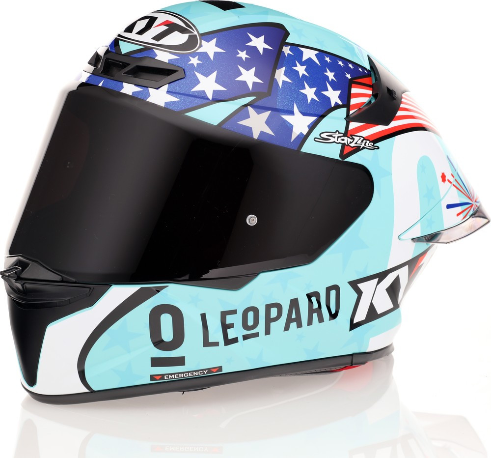 KYT TT-Revo Leopard Americas Replica Helmet