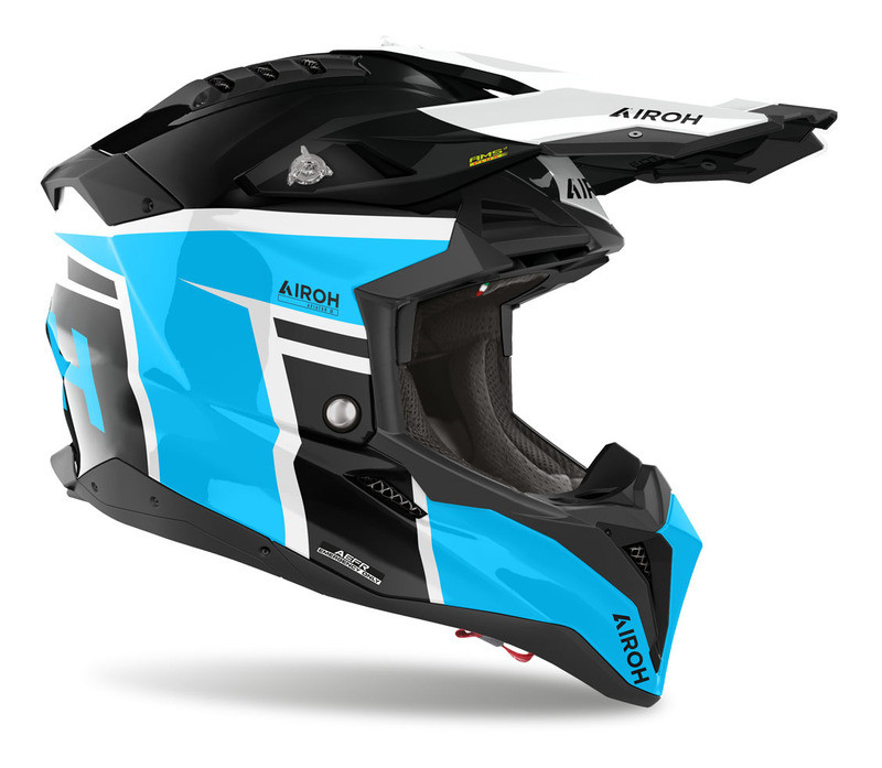 Airoh Aviator 3 Sabre Azure Gloss Helmet