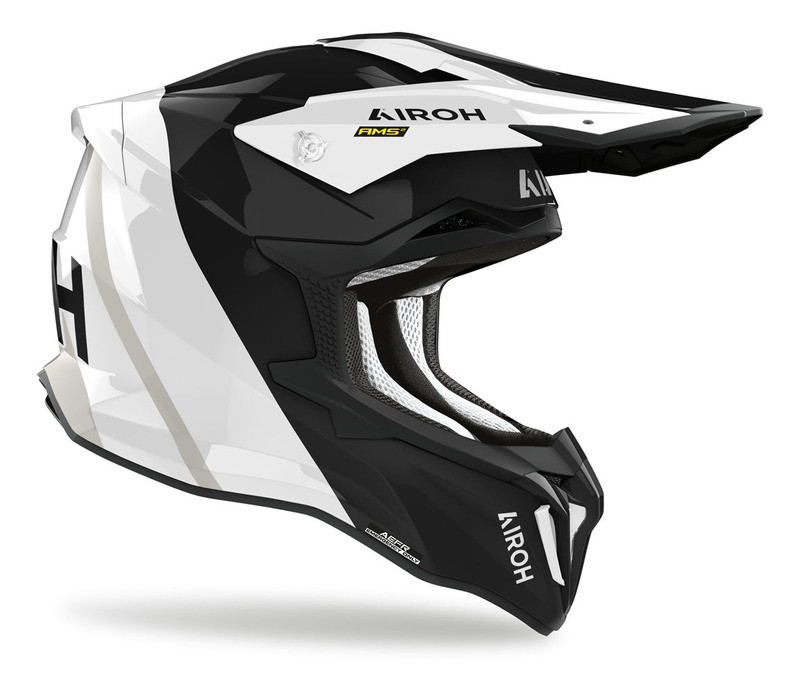 Airoh Strycker Hazard White Gloss Helmet