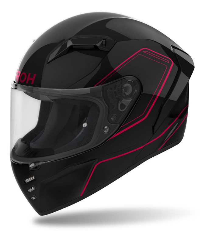 Airoh Connor Pinner Black Red Gloss Helmet