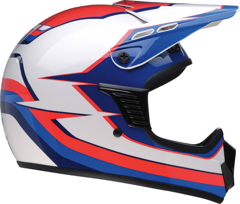 Z1R Child Dirt Maxx Vortex Red White Blue Helmet