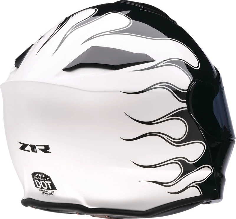 Z1R Solaris 2.0 Flame Black White Helmet