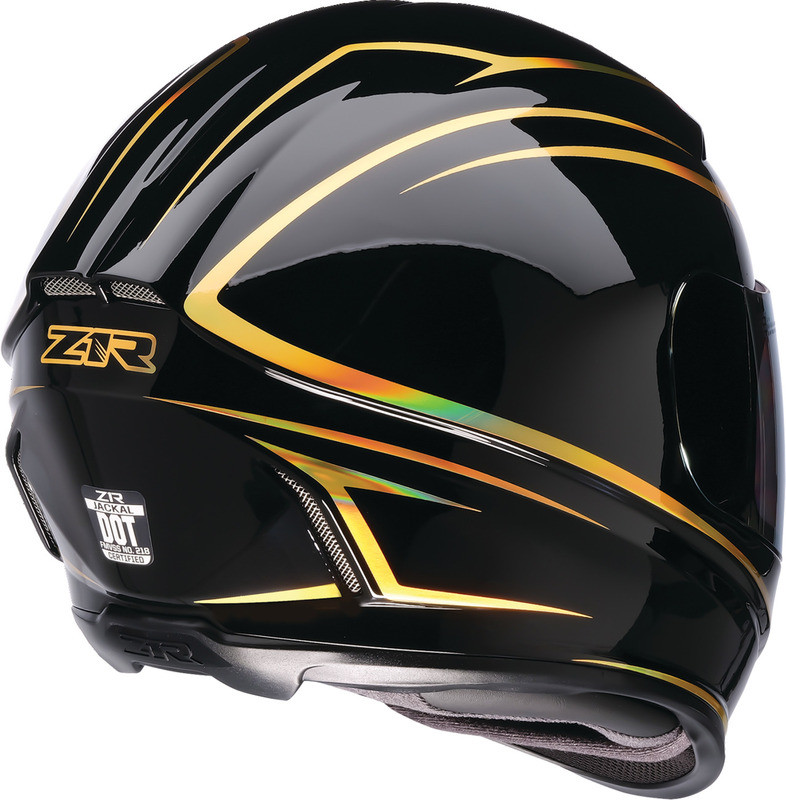 Z1R Jackal Foil Black Gold Helmet - Speed Addicts