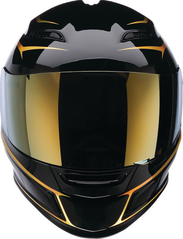 ギュパール Z1R Jackal Foil Black Gold Helmet - Speed Addicts