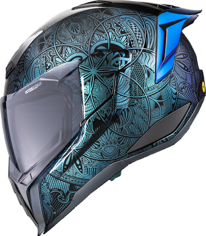 Icon Ultraflite Opal Mandala Blue Helmet
