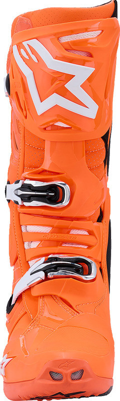Alpinestars Tech 10 Supervented Fluorescent Orange Black White