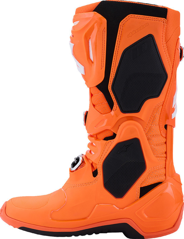 Alpinestars Tech 10 Supervented Fluorescent Orange Black White Boots