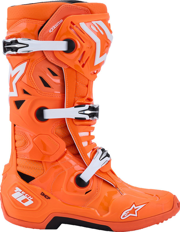 Alpinestars Tech 10 Supervented Fluorescent Orange Black White
