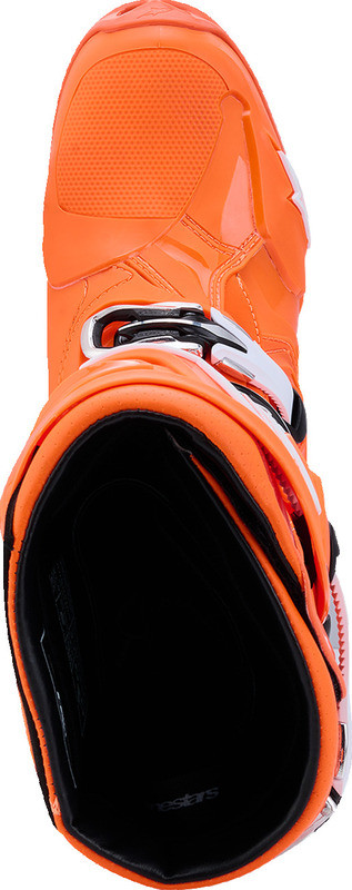 Alpinestars Tech 10 Supervented Fluorescent Orange Black White