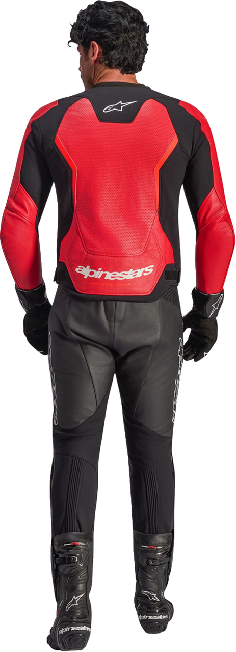 Alpinestars GP Force V2 Airflow Red Fluo Leather Jacket