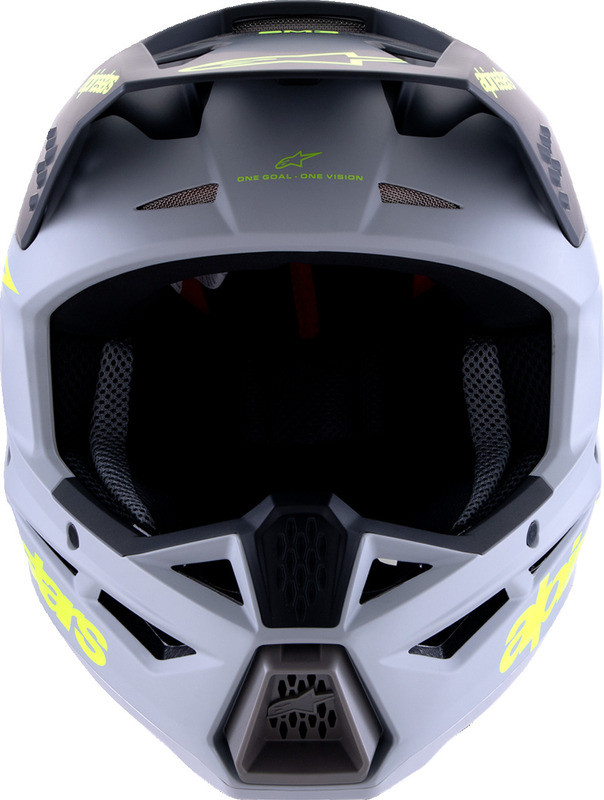 Alpinestars SM3 Radium Matte Gray Black Yellow Fluo Helmet