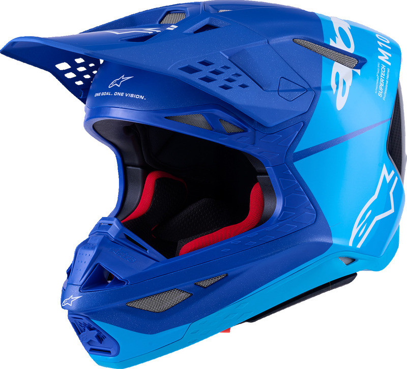 Alpinestars Supertech M10 Flood Blue Black Carbon Helmet