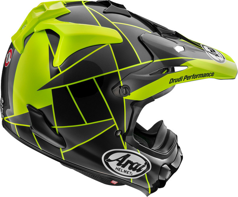 Arai VX-Pro4 Fragment Yellow Helmet