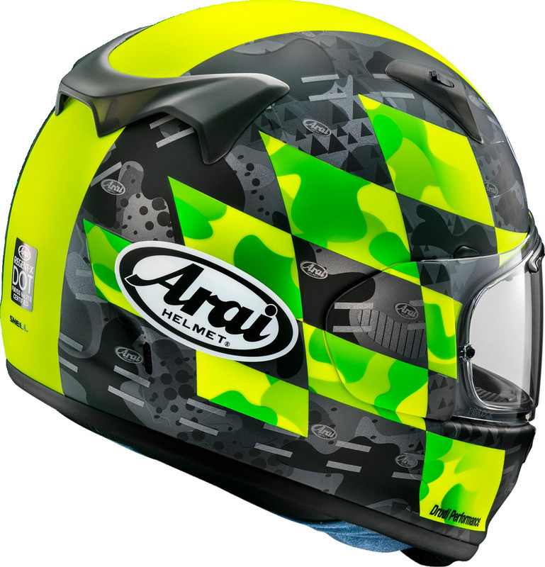 Arai Regent-X Patch Yellow Helmet