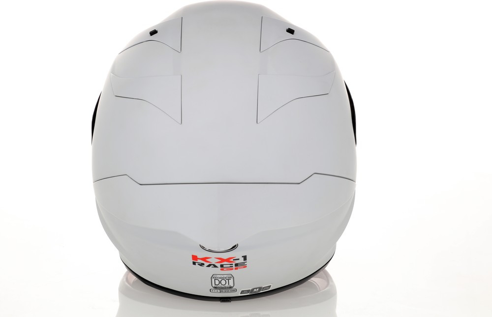 KYT KX-1 Race GP Crystal White Matte Helmet