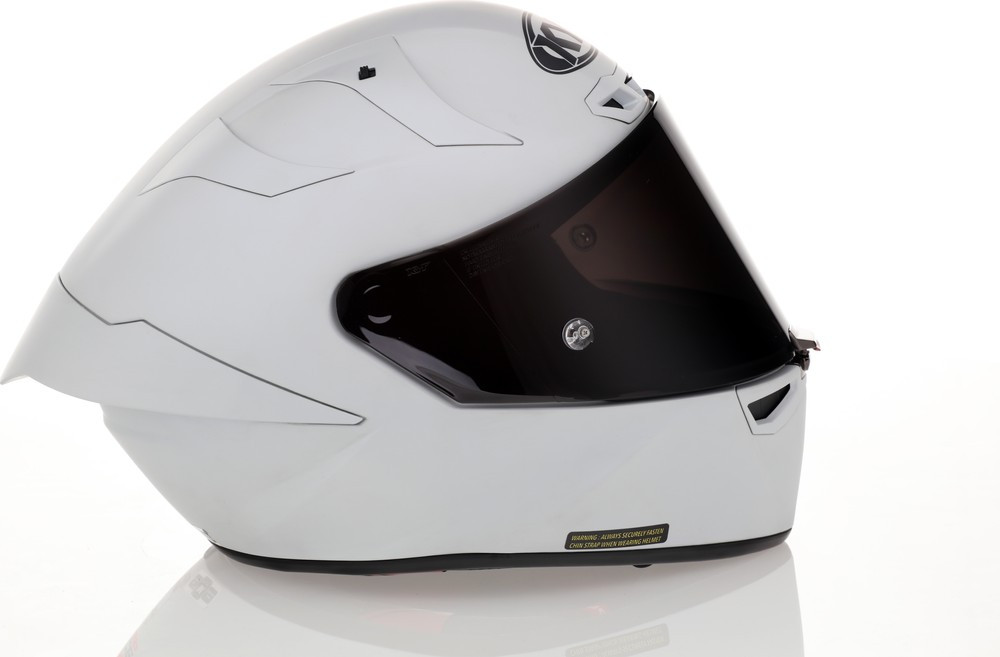 KYT KX-1 Race GP Crystal White Matte Helmet