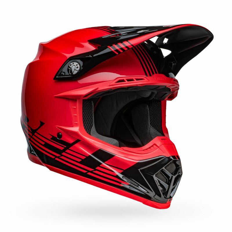 Bell Moto-9 MIPS Louver Black Red Helmet