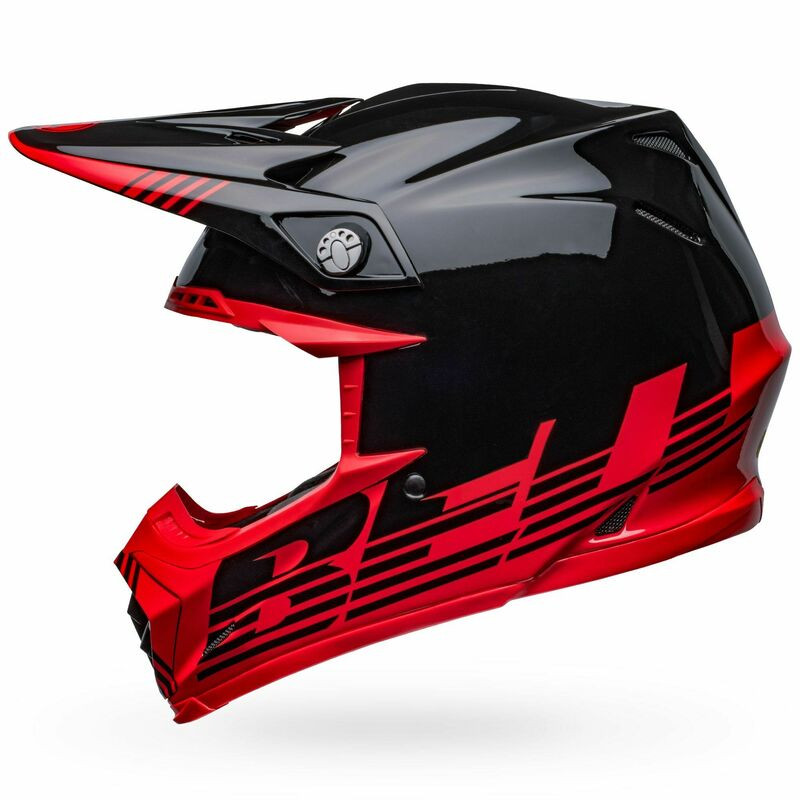 Bell Moto-9 MIPS Louver Black Red Helmet
