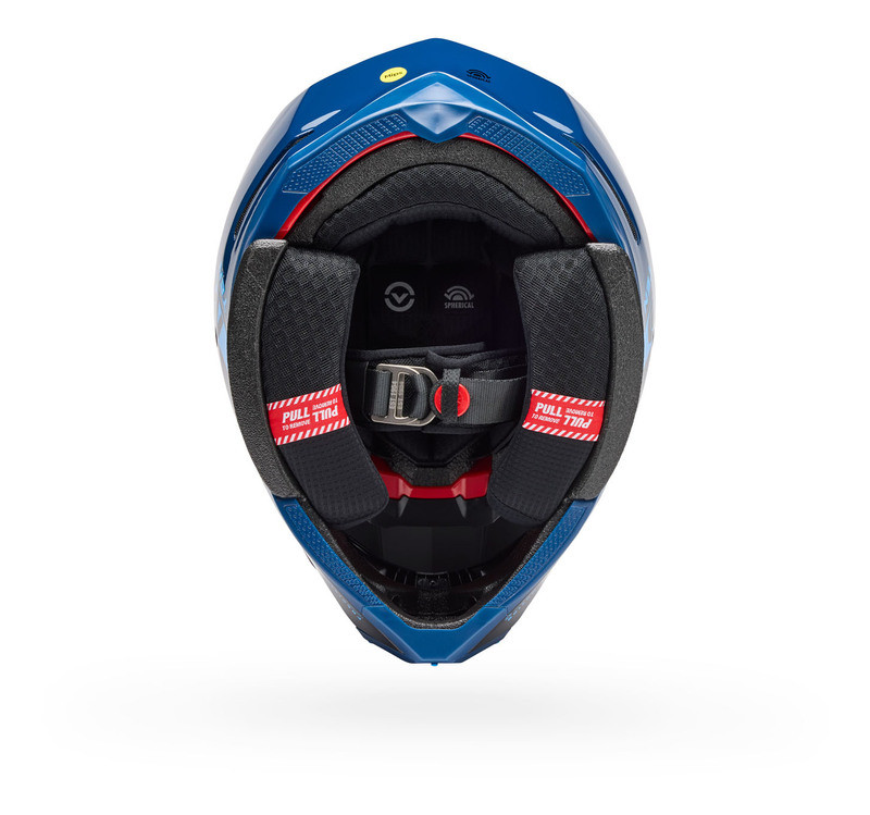 Bell Moto-10 Spherical Strike Blue Helmet