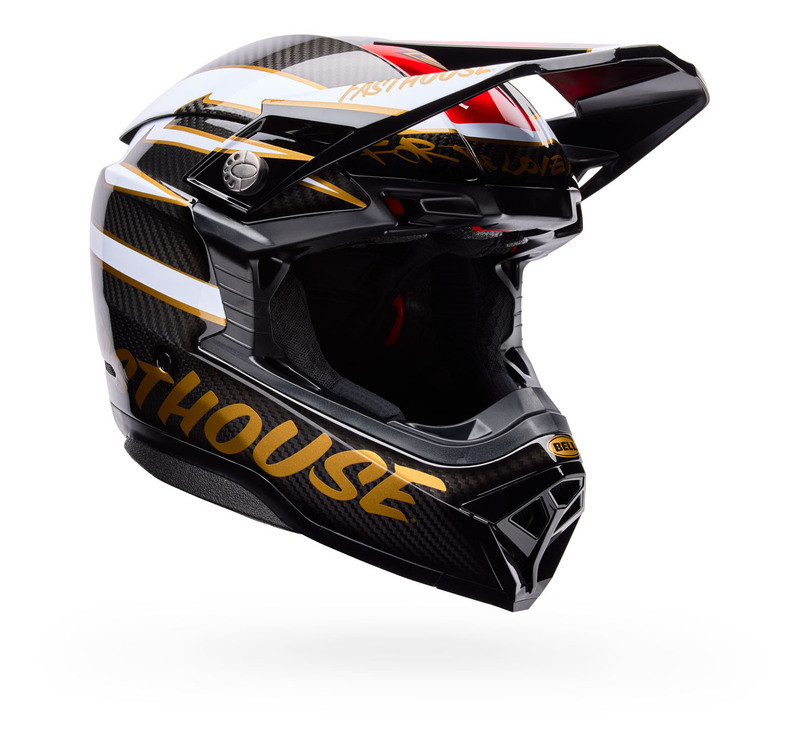 Bell Moto-10 Spherical Fasthouse DID 25 Black Gold Helmet
