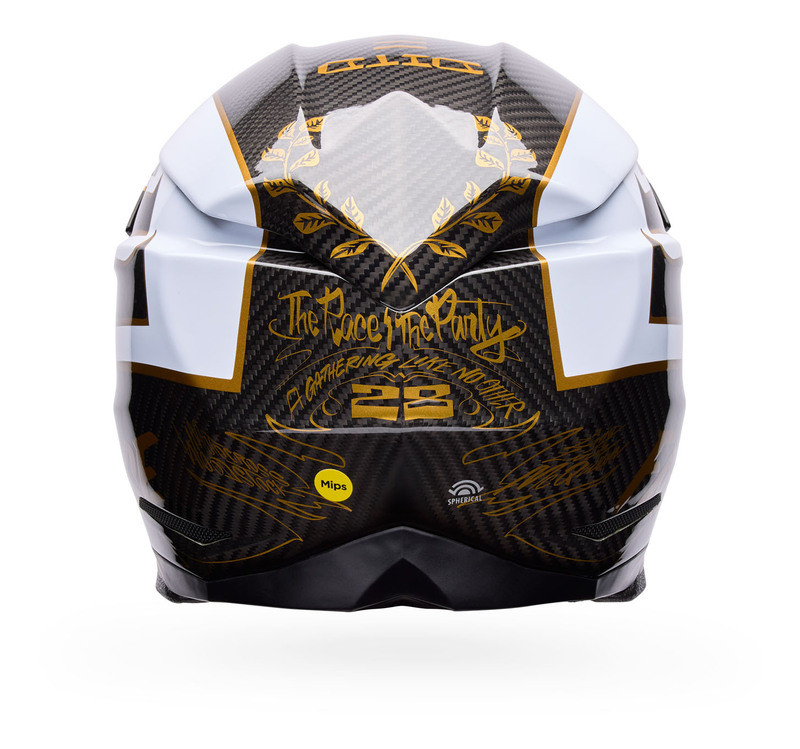 Bell Moto-10 Spherical Fasthouse DID 25 Black Gold Helmet