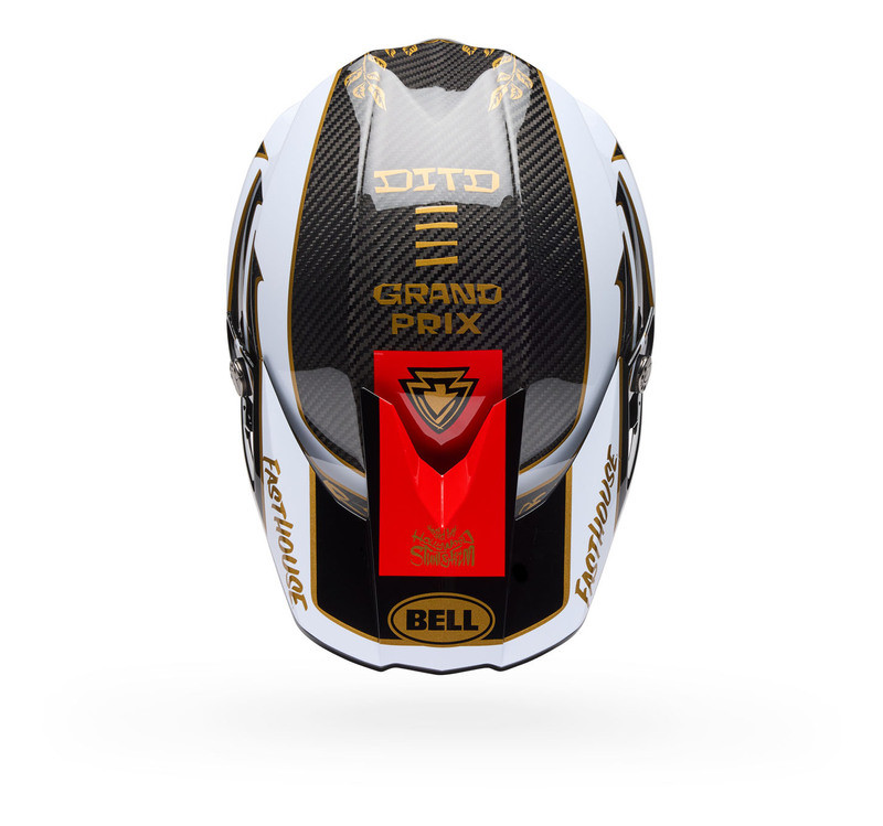 Bell Moto-10 Spherical Fasthouse DID 25 Black Gold Helmet