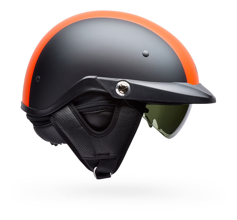 Bell Pit Boss Matte Black Orange Pin Helmet