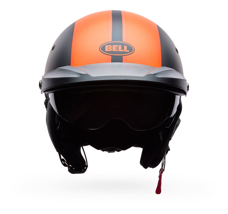 Bell Pit Boss Matte Black Orange Pin Helmet - Speed Addicts