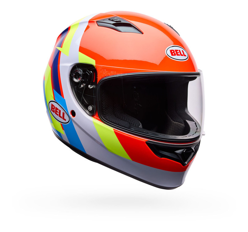 Bell Qualifier Orange Blue Vibe Helmet