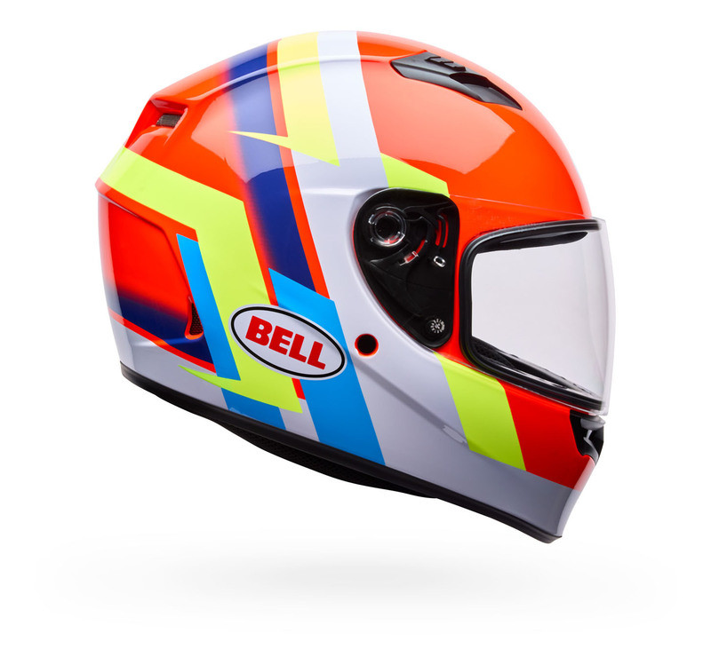 Bell Qualifier Orange Blue Vibe Helmet
