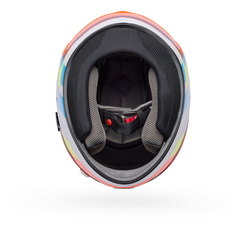 Bell Qualifier Orange Blue Vibe Helmet