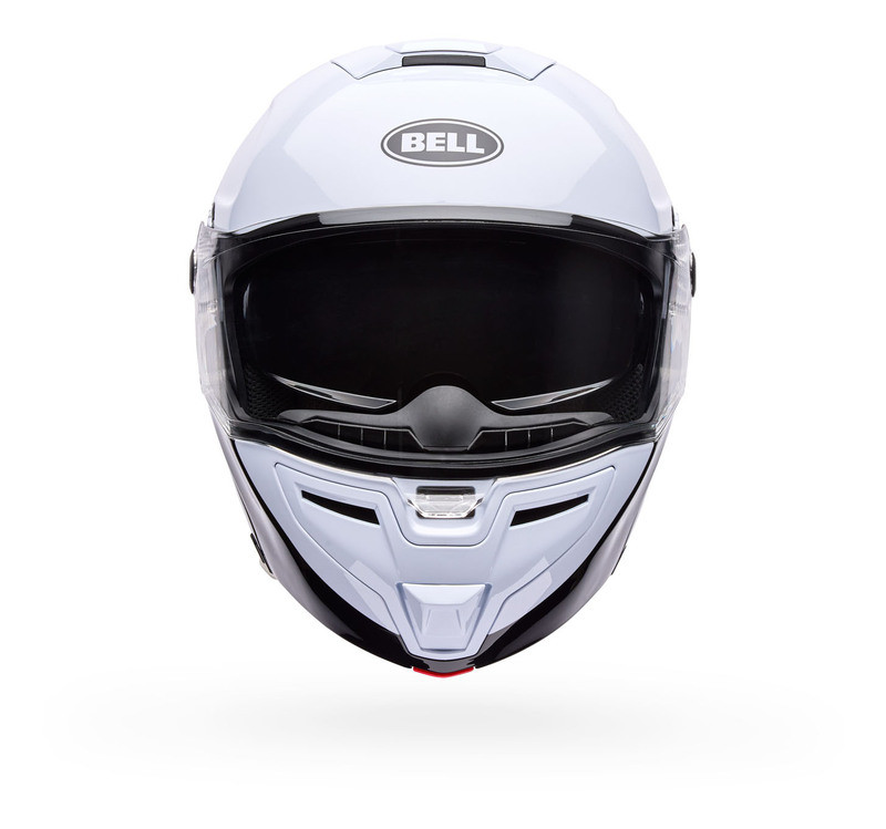 Bell SRT Modular White Black Flow Helmet - Speed Addicts