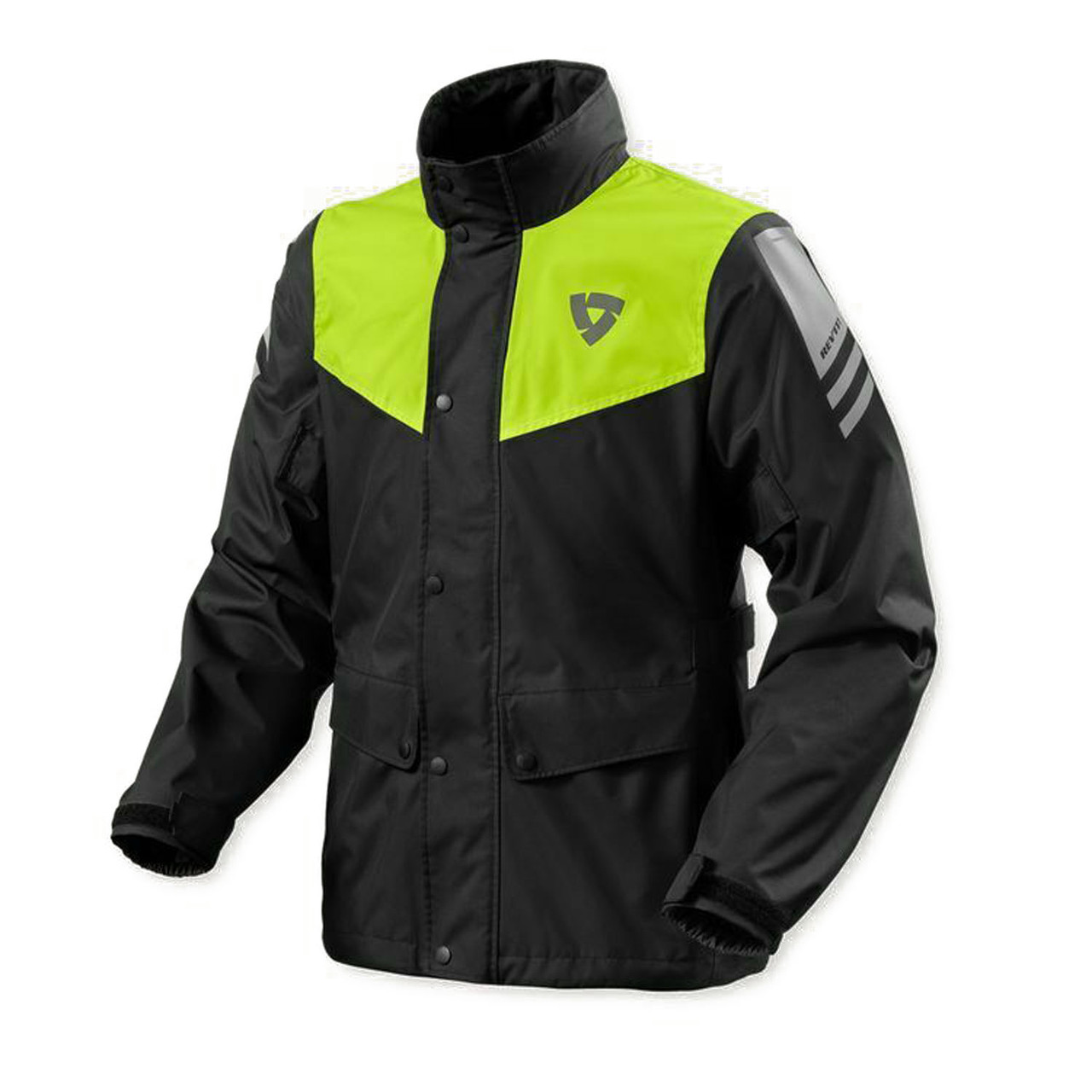 REV'IT! Nitric 4 H2O Black Neon Yellow Rain Jacket