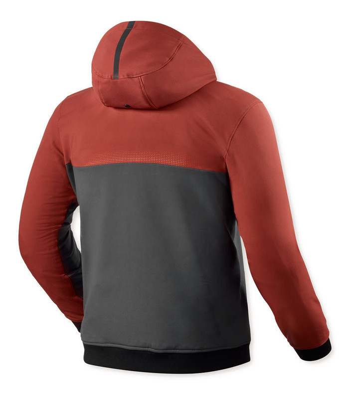 REV'IT! Parabolica 2 Burgundy Red Grey Hoodie