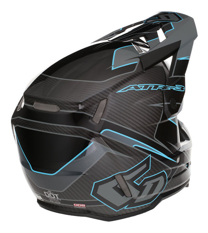 6D ATR-3 Reflex Gloss Black Helmet